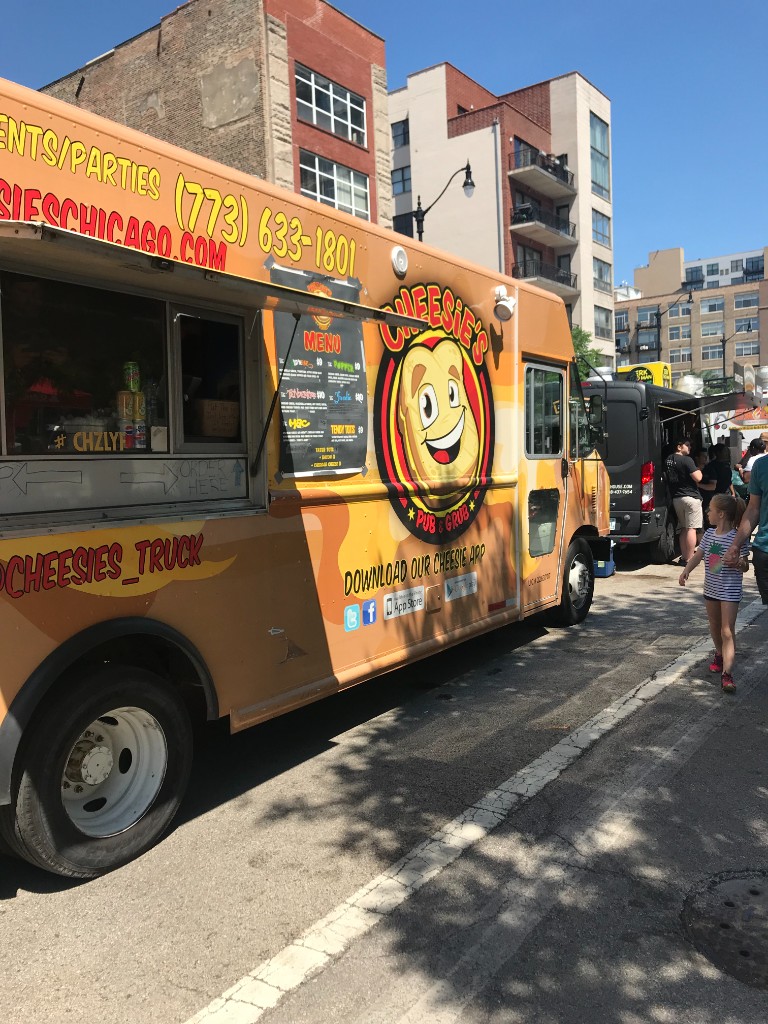Cheesie's Pub & Grub food truck parked at Chicago Food Truck Festival
