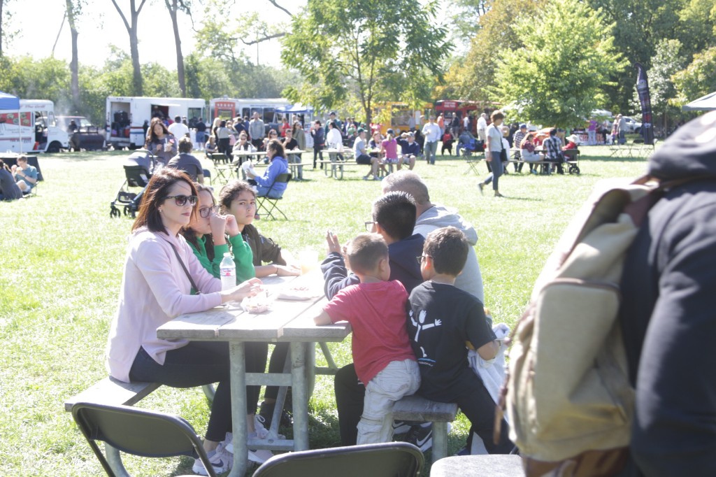 Close-up of food being prepared at the Labagh Woods festival.
