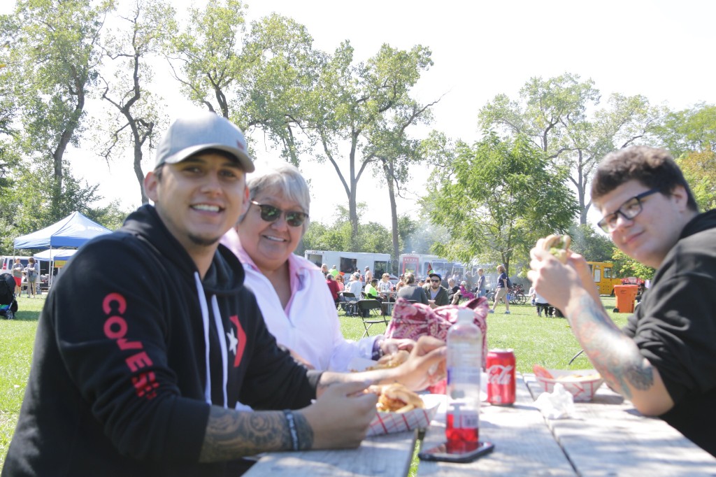 Busy festival field at the Chicago Food Truck Festival in Labagh Woods.