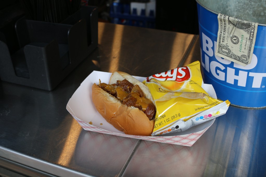 Da Lobsta food truck with Cubs fans in line outside Wrigley Field