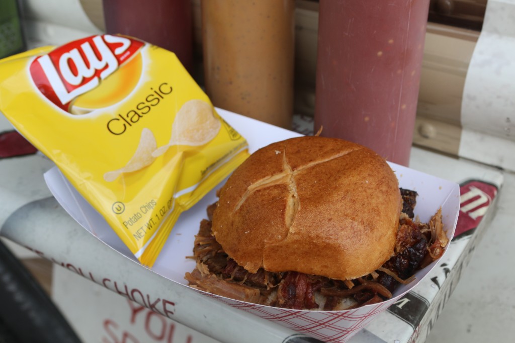 DönerMen crew at the service window with menu at Wrigley Field